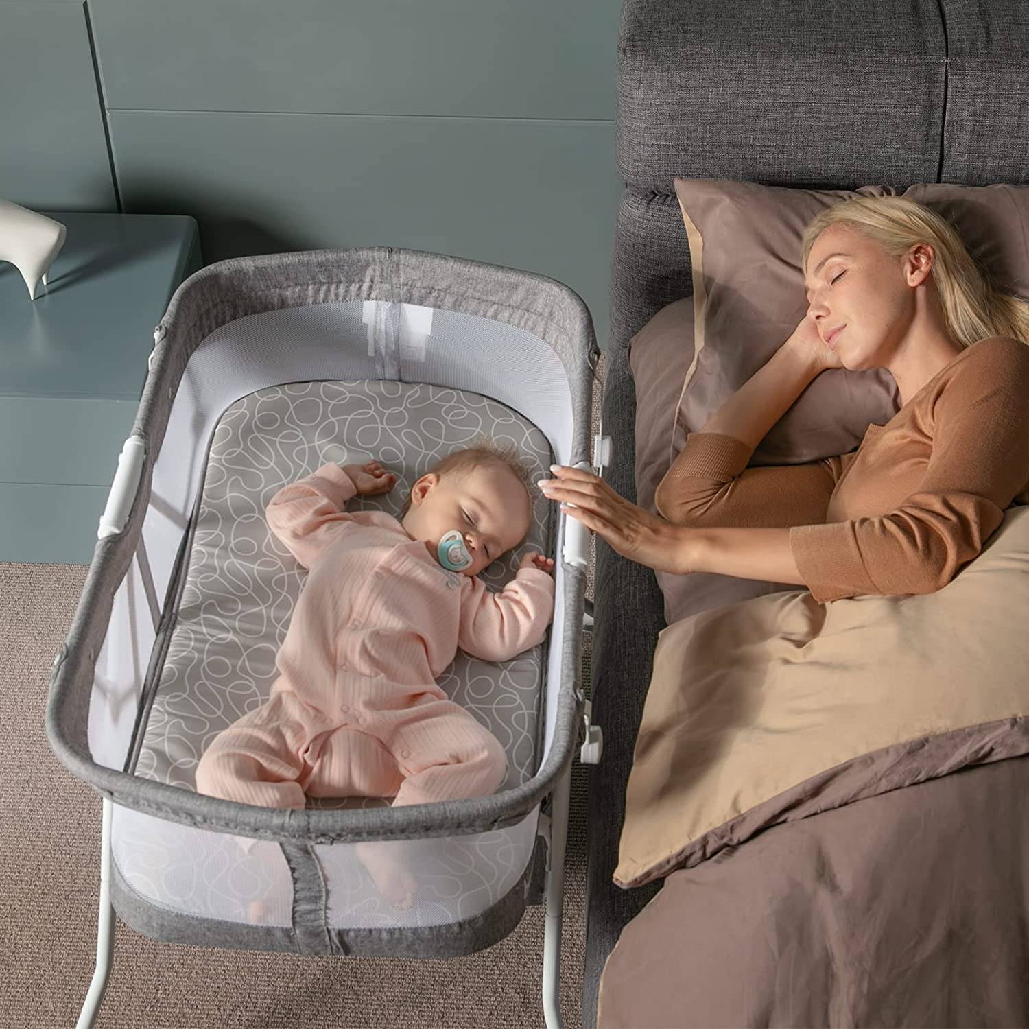 Besrey Bassinet for Baby, 3-in-1 Portable Baby Bassinets